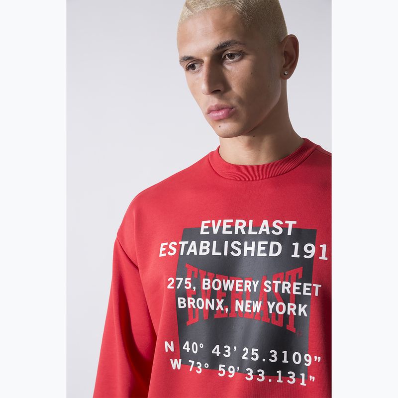 Bluza męska Everlast Streetwear Crewneck red/black 4