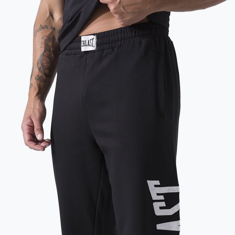 Spodnie treningowe męskie Everlast Exclusive black 4