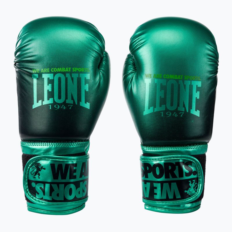 Rękawice bokserskie LEONE 1947 Shaded green