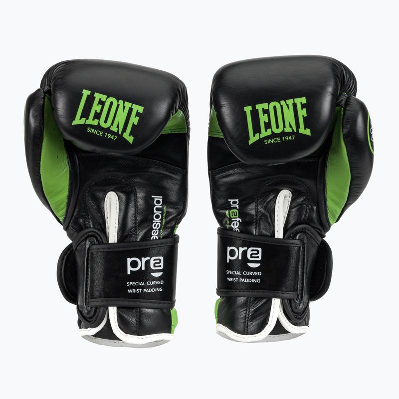 Rękawice bokserskie LEONE 1947 Professional 2 black/green 4