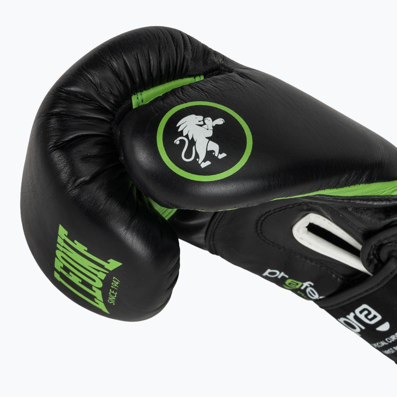 Rękawice bokserskie LEONE 1947 Professional 2 black/green 8
