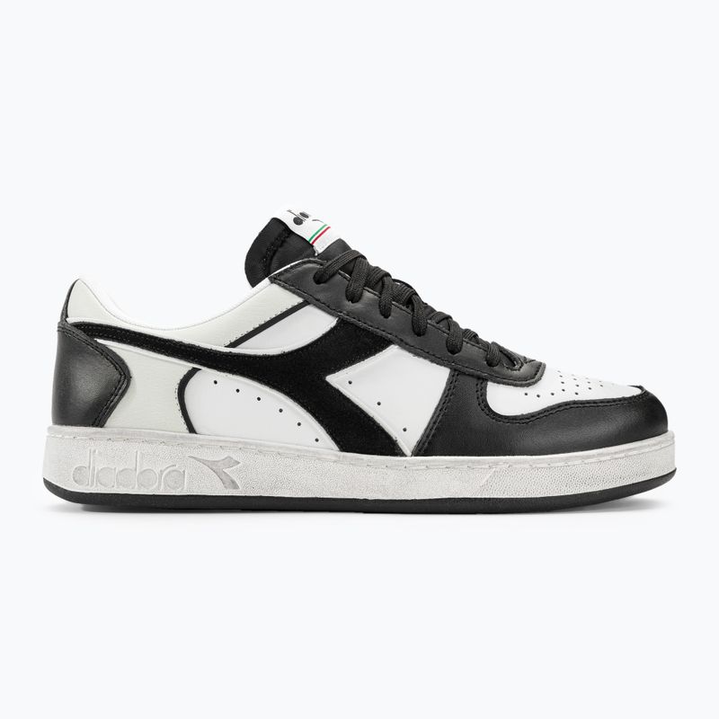 Buty Diadora Magic Basket Low Icona Leather black/white 2