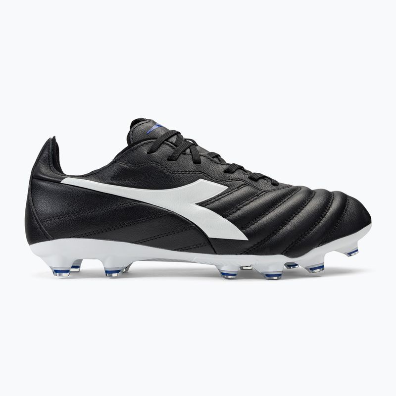Buty piłkarskie męskie Diadora Brasil Elite 2 LT LP12 czarno-białe DD-101.179061-D0214-40 2