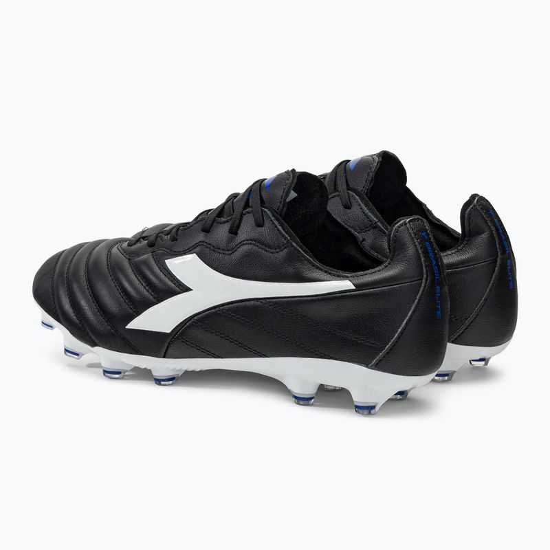 Buty piłkarskie męskie Diadora Brasil Elite 2 LT LP12 czarno-białe DD-101.179061-D0214-40 3