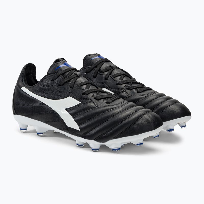 Buty piłkarskie męskie Diadora Brasil Elite 2 LT LP12 czarno-białe DD-101.179061-D0214-40 4