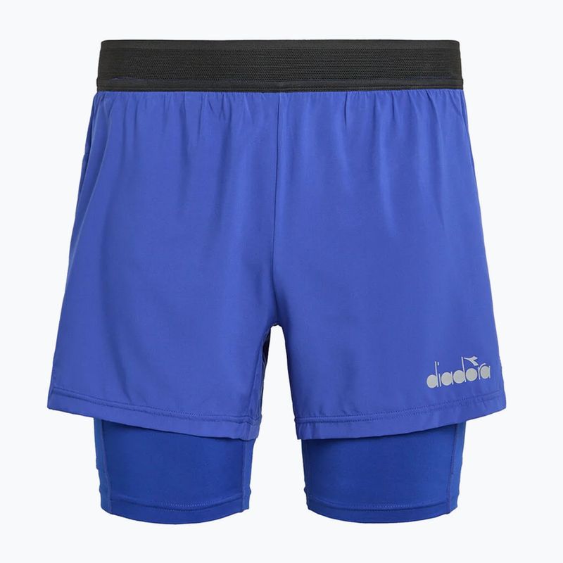 Spodenki do biegania męskie Diadora Double Layer Bermuda Be One imperial blue 6