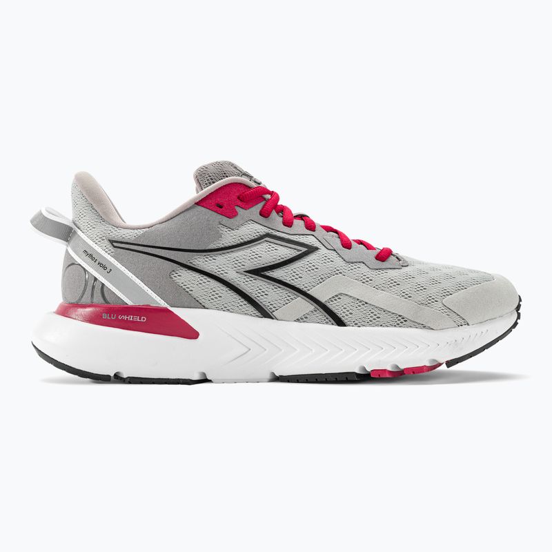 Buty do biegania męskie Diadora Mythos Blushield Volo 3 silver dd/black/alloy 2