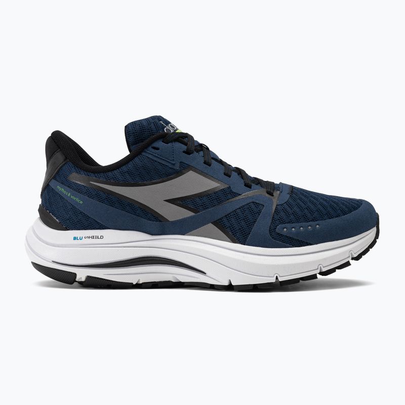 Buty do biegania męskie Diadora Mythos Blushield 8 Vortice blue opal/silver dd/white 2
