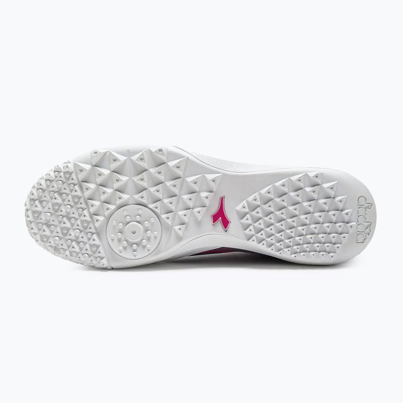 Buty piłkarskie męskie Diadora Brasil Elite Veloce GR TFR white/pink fluo/blue fluo 14