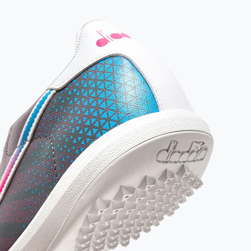 Buty piłkarskie męskie Diadora Brasil Elite Veloce GR TFR white/pink fluo/blue fluo 16