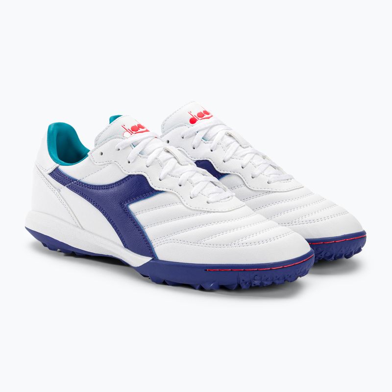 Buty piłkarskie męskie Diadora Brasil 2 R TFR white/navy 5