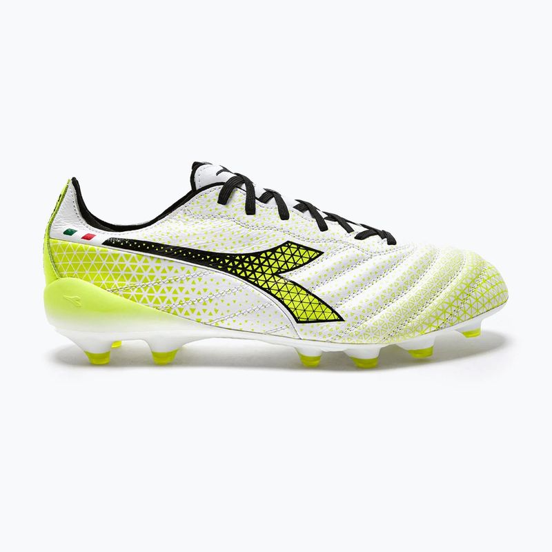 Buty piłkarskie męskie Diadora Brasil Elite Tech GR ITA LPX white/black/fluo yellow 11