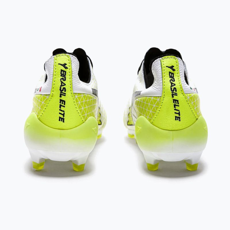 Buty piłkarskie męskie Diadora Brasil Elite Tech GR ITA LPX white/black/fluo yellow 12