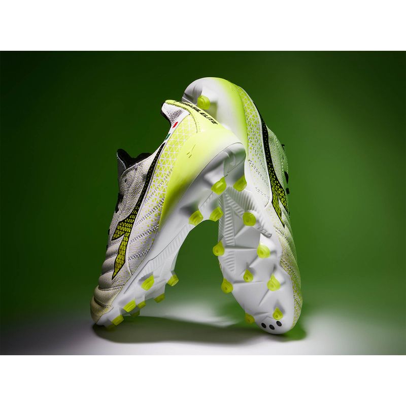 Buty piłkarskie męskie Diadora Brasil Elite Tech GR ITA LPX white/black/fluo yellow 21