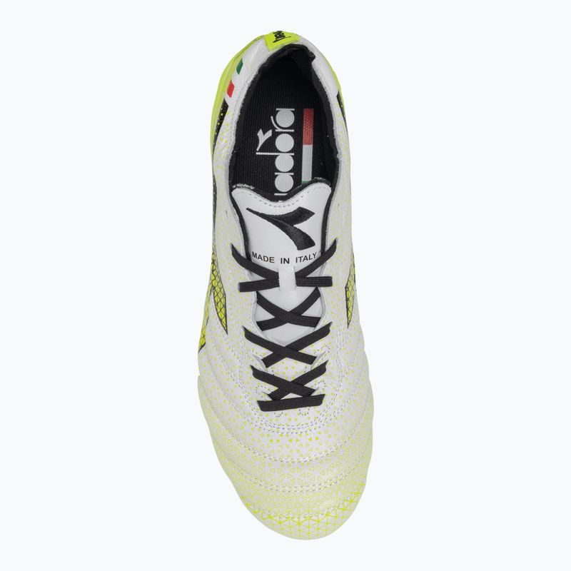 Buty piłkarskie męskie Diadora Brasil Elite Tech GR ITA LPX white/black/fluo yellow 6
