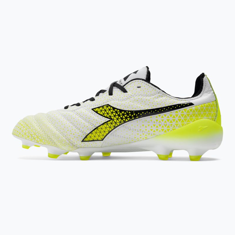 Buty piłkarskie męskie Diadora Brasil Elite Tech GR ITA LPX white/black/fluo yellow 10