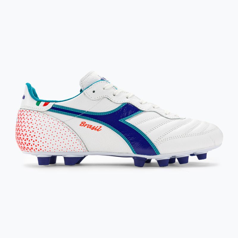 Buty piłkarskie męskie Diadora Brasil Italy OG GR LT+ MDPU white/navy 2