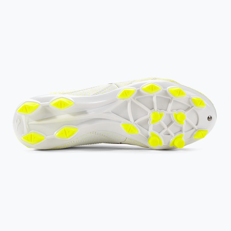 Buty piłkarskie dziecięce Diadora Brasil Elite GR LT LPU Y white/black/fluo yellow 5
