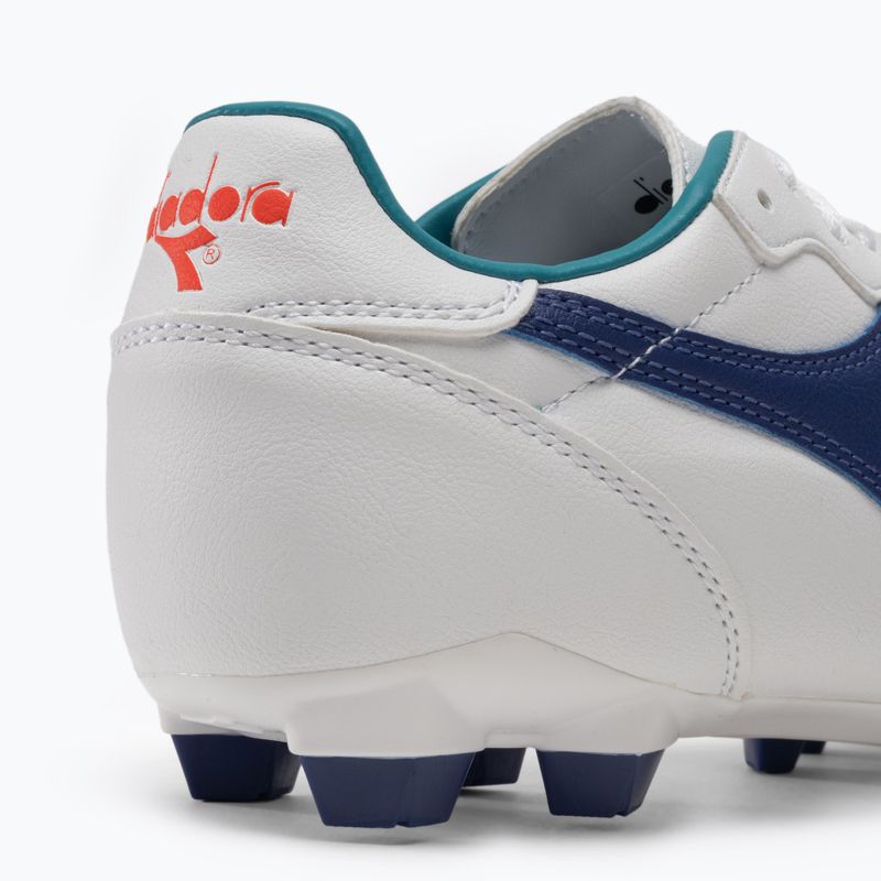 Buty piłkarskie dziecięce Diadora Brasil 2 R LPU JR white/navy 9