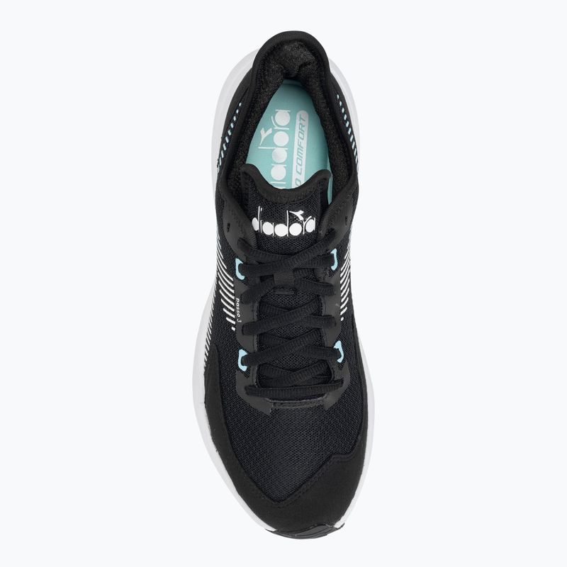 Buty do biegania damskie Diadora Passo 3 black/white/aruba blue 6