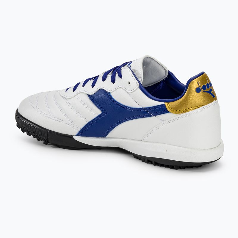 Buty piłkarskie męskie Diadora Brasil 2 R TFR white/blue/gold 3