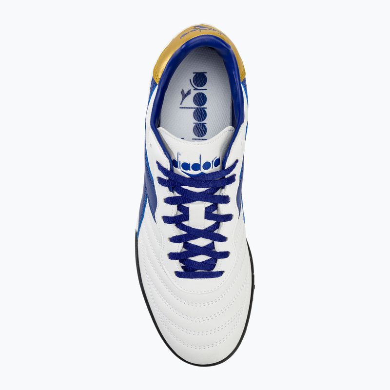 Buty piłkarskie męskie Diadora Brasil 2 R TFR white/blue/gold 5