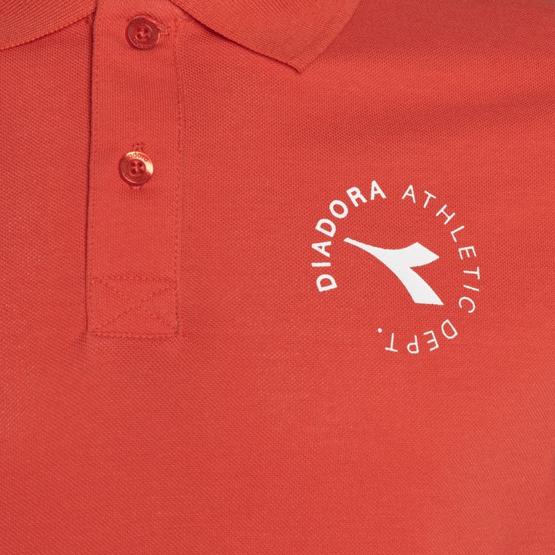 Koszulka polo męska Diadora Essential Sport rosso cayenne 3