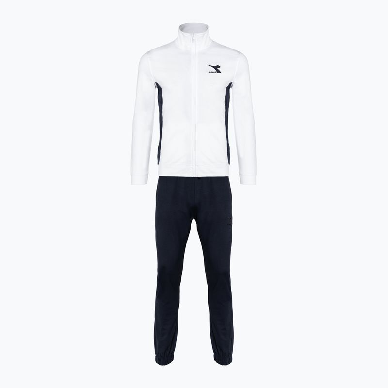 Dres męski Diadora Tracksuit FZ Core bianco ottico