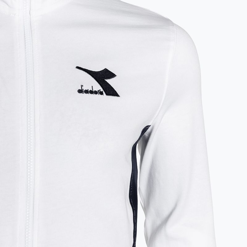 Dres męski Diadora Tracksuit FZ Core bianco ottico 9