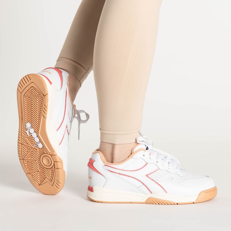 Buty Diadora Winner bianco/rosa pesca pallida 2