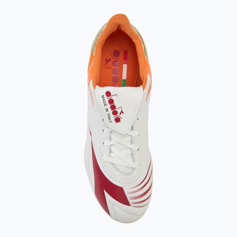 Buty piłkarskie męskie Diadora Maximus Elite ITA T SLX white/chili pepper/russet orange 5