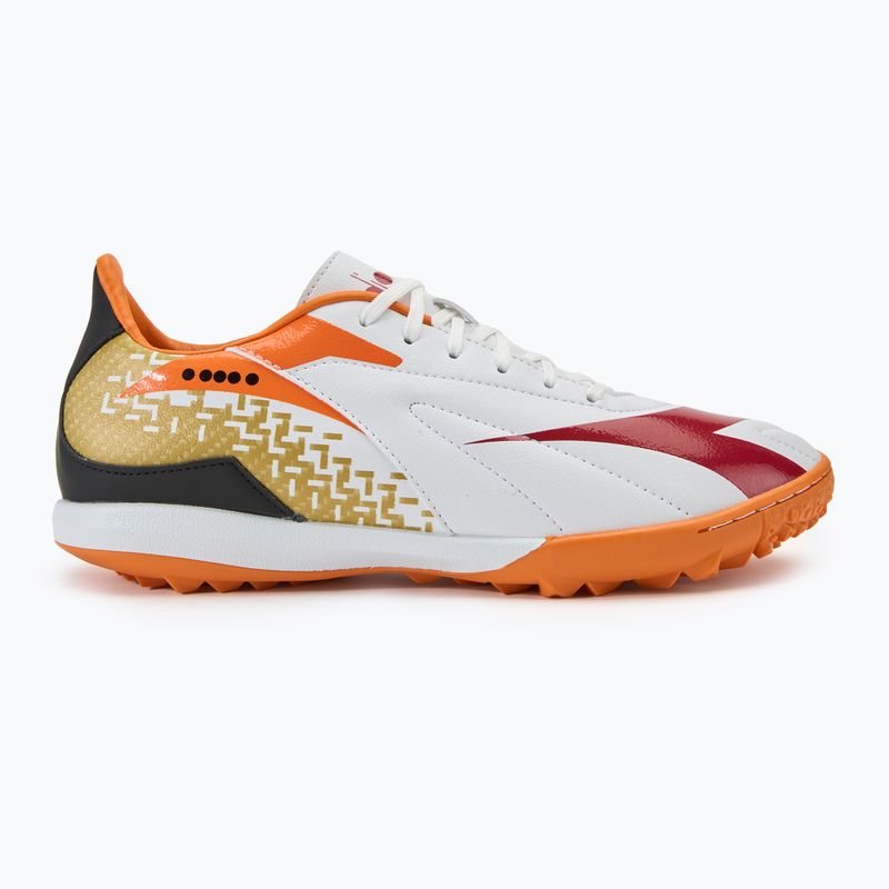 Buty piłkarskie męskie Diadora Maximus Elite R TFR white/chili pepper/russet orange 2