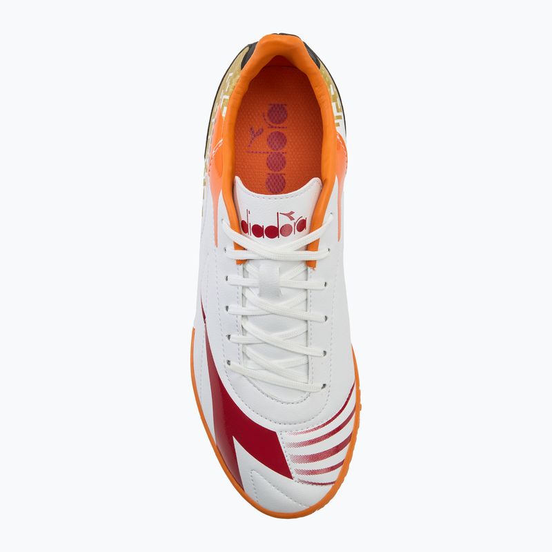 Buty piłkarskie męskie Diadora Maximus Elite R TFR white/chili pepper/russet orange 5