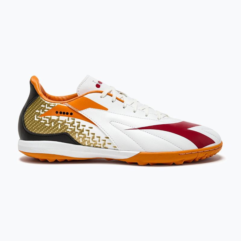 Buty piłkarskie męskie Diadora Maximus Elite R TFR white/chili pepper/russet orange 8