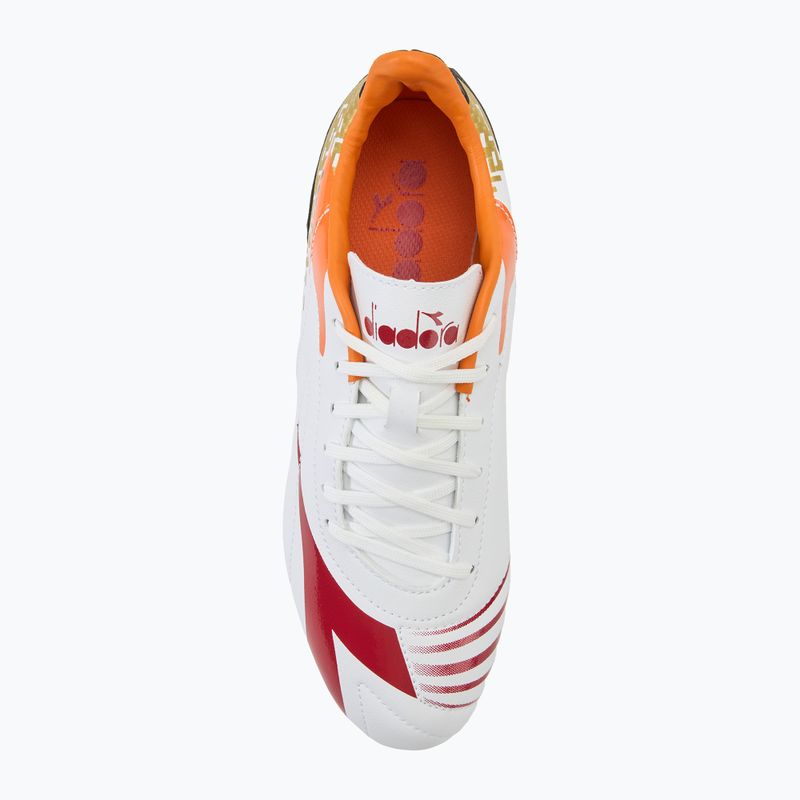 Buty piłkarskie męskie Diadora Maximus Elite R LPU white/chili pepper/russet orange 5