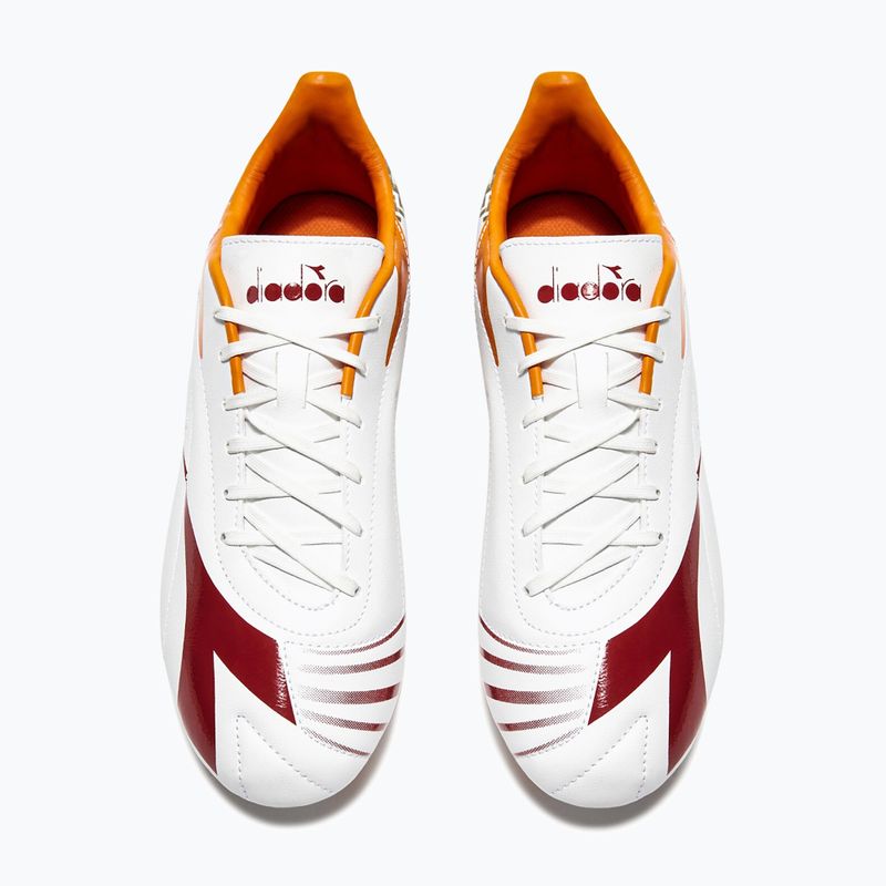 Buty piłkarskie męskie Diadora Maximus Elite R LPU white/chili pepper/russet orange 10