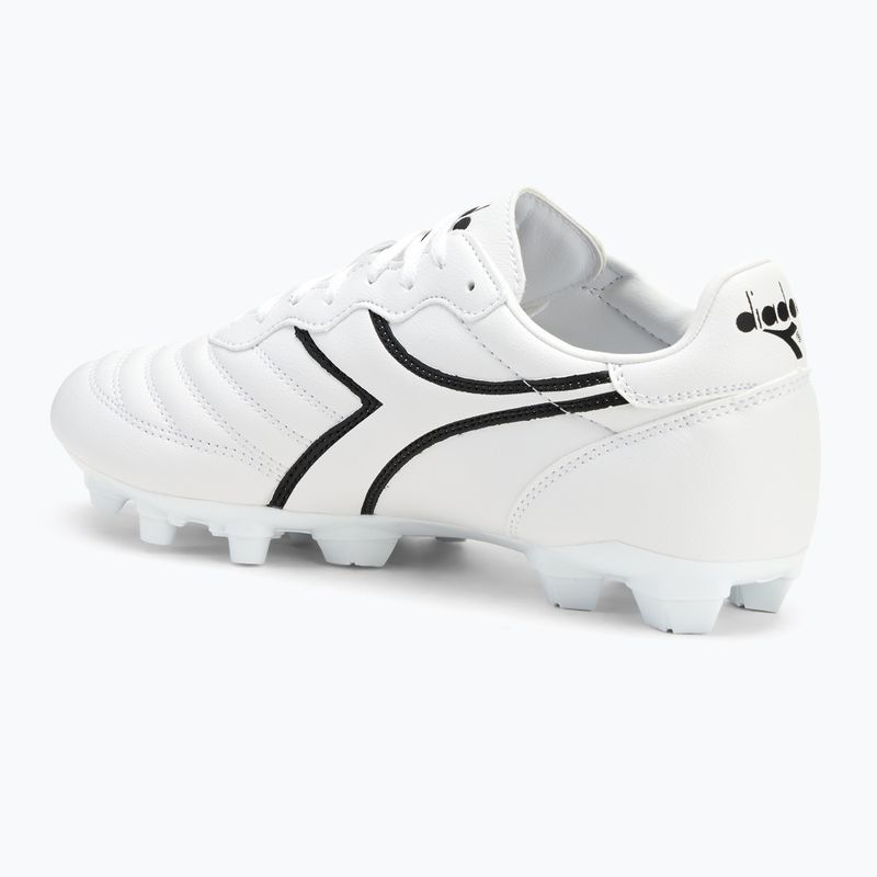 Buty piłkarskie męskie Diadora Brasil R LPU white/black 3