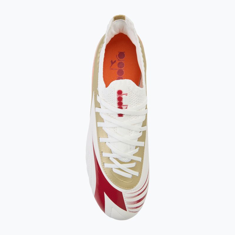 Buty piłkarskie męskie Diadora Maximus Elite SLX white/chili pepper/russet orange 5