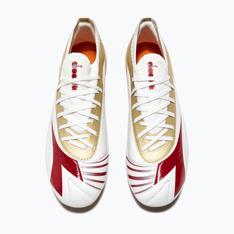 Buty piłkarskie męskie Diadora Maximus Elite SLX white/chili pepper/russet orange 10