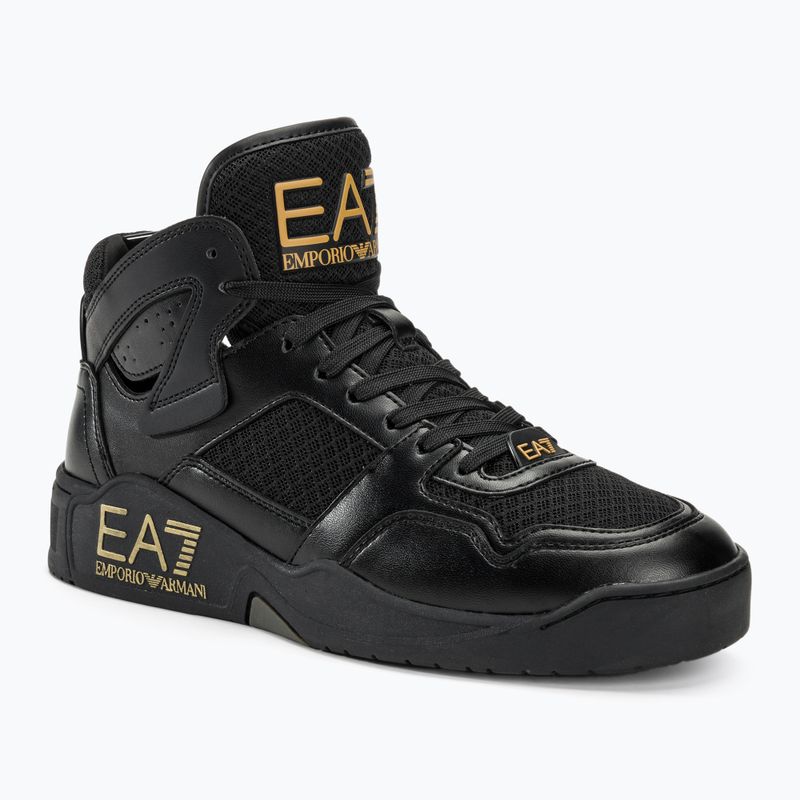 Buty EA7 Emporio Armani Basket Mid triple black/gold