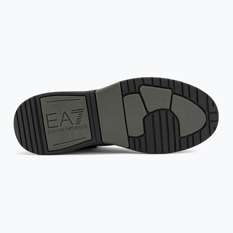 Buty EA7 Emporio Armani Basket Mid triple black/gold 4