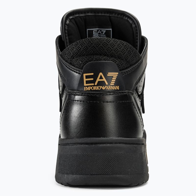 Buty EA7 Emporio Armani Basket Mid triple black/gold 6