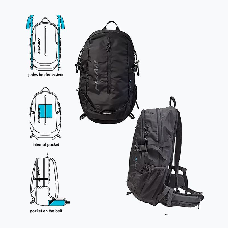 Plecak turystyczny Fizan Active 28 l black 2