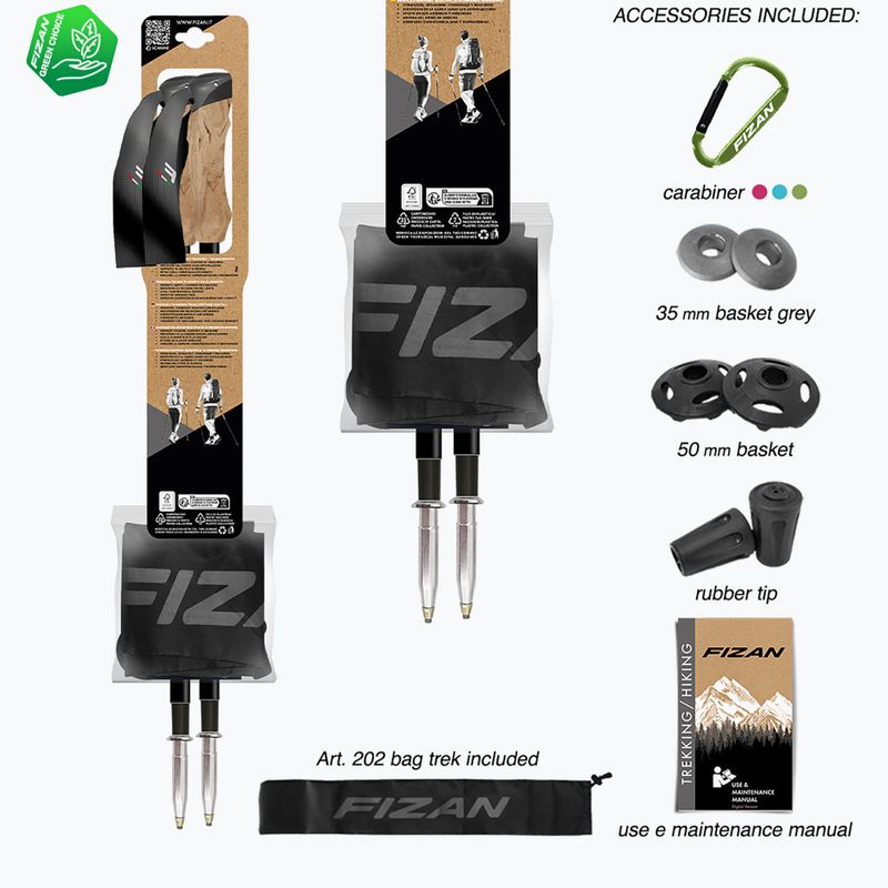 Kije trekkingowe Fizan Compact 1947 desert 7