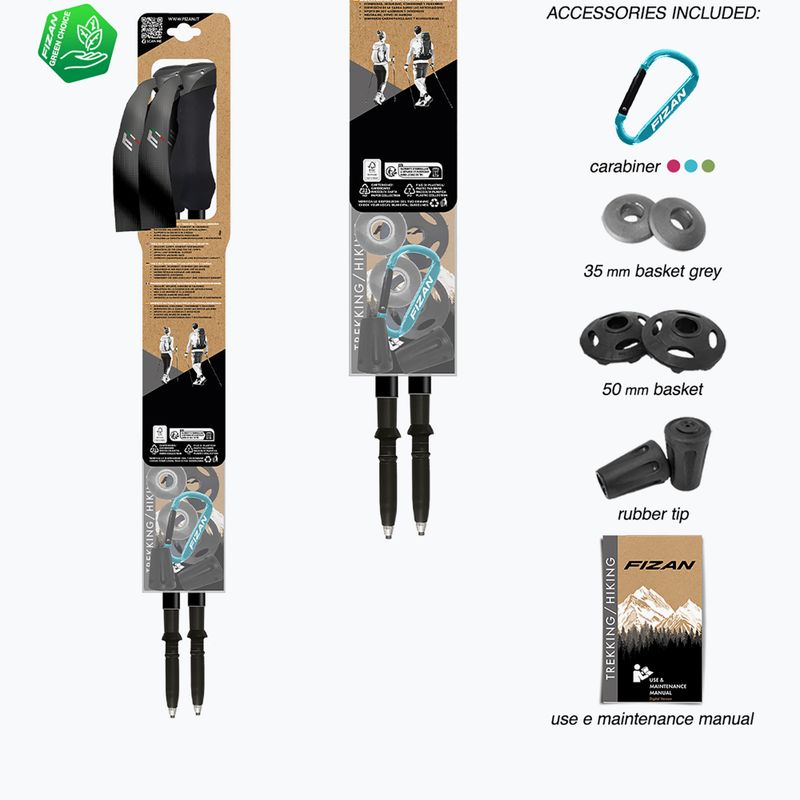 Kije trekkingowe Fizan Compact MS black 7