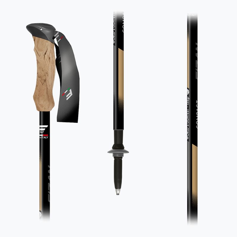 Kije trekkingowe Fizan Compact Tech beige 5