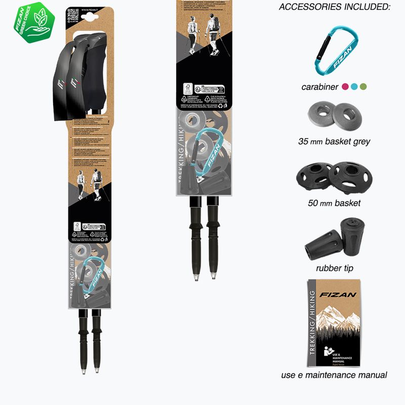 Kije trekkingowe Fizan Compact orange 7