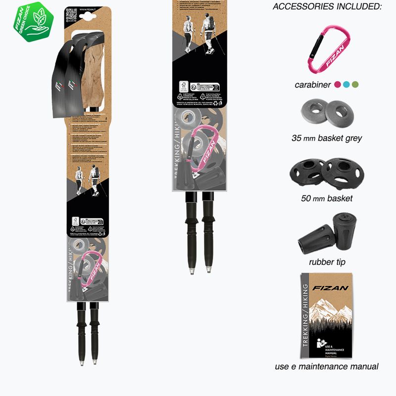 Kije trekkingowe Fizan Compact grey 7