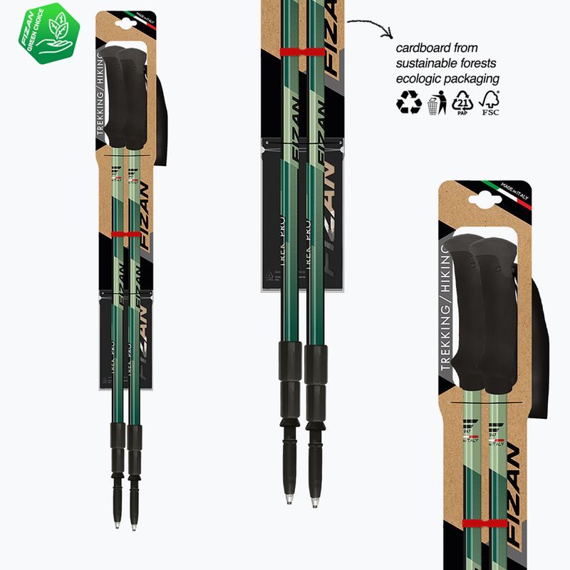 Kije trekkingowe Fizan Trek Pro dark green 6