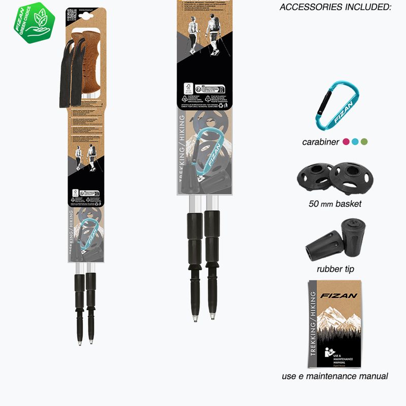 Kije trekkingowe Fizan Tierra light blue 7